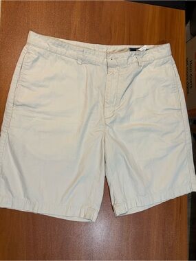 Vineyard Vines Men’s 100% Cotton Khaki Chino Shorts Size 36 Flat Front Beige